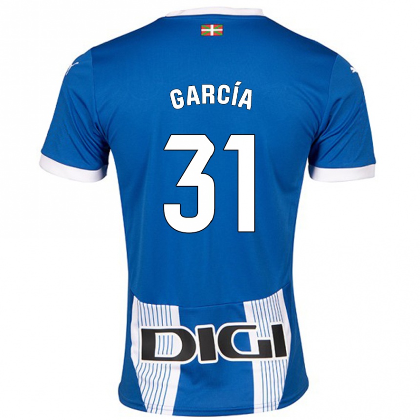 Hombre Fútbol Camiseta Gaizka García #31 Azul 1ª Equipación 2024/25 Argentina