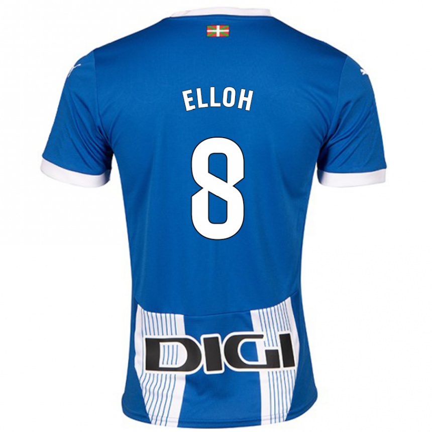 Hombre Fútbol Camiseta Rebecca Elloh #8 Azul 1ª Equipación 2024/25 Argentina