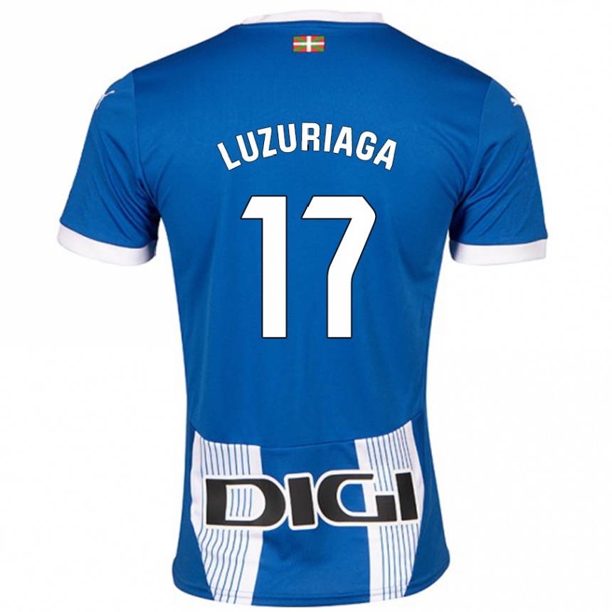 Hombre Fútbol Camiseta Judith Luzuriaga #17 Azul 1ª Equipación 2024/25 Argentina