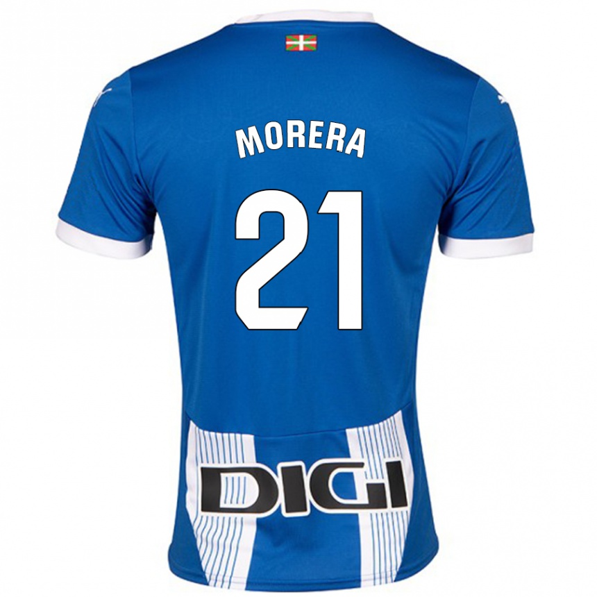 Hombre Fútbol Camiseta Carla Morera #21 Azul 1ª Equipación 2024/25 Argentina