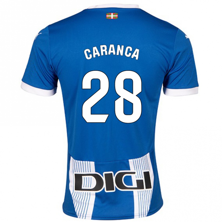 Hombre Fútbol Camiseta Sara Caranca #28 Azul 1ª Equipación 2024/25 Argentina