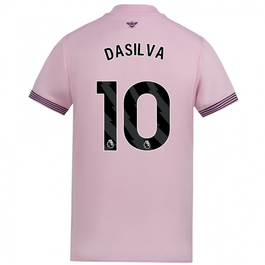 Hombre Fútbol Camiseta Josh Dasilva #10 Rosa 2ª Equipación 2024/25 Argentina