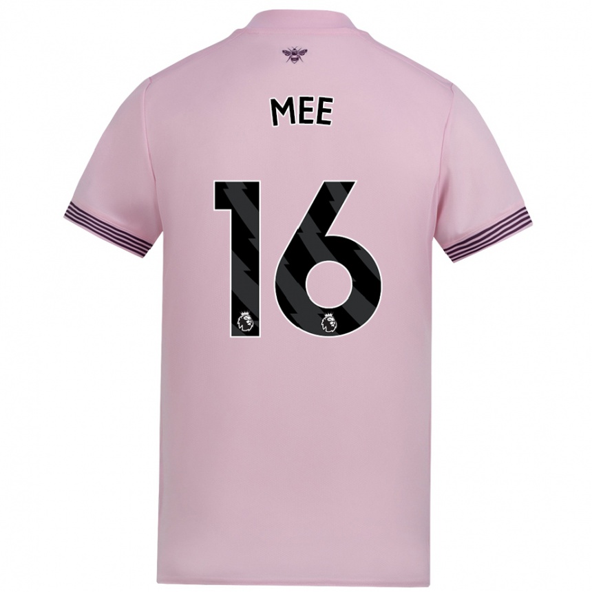 Hombre Fútbol Camiseta Ben Mee #16 Rosa 2ª Equipación 2024/25 Argentina