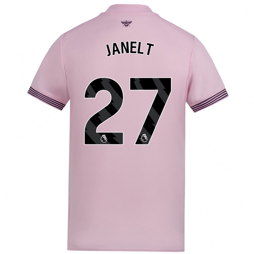 Hombre Fútbol Camiseta Vitaly Janelt #27 Rosa 2ª Equipación 2024/25 Argentina