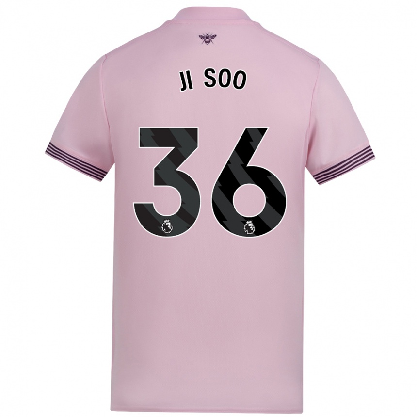 Hombre Fútbol Camiseta Ji-Soo Kim #36 Rosa 2ª Equipación 2024/25 Argentina