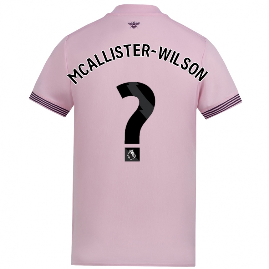 Hombre Fútbol Camiseta Zack Mcallister-Wilson #0 Rosa 2ª Equipación 2024/25 Argentina