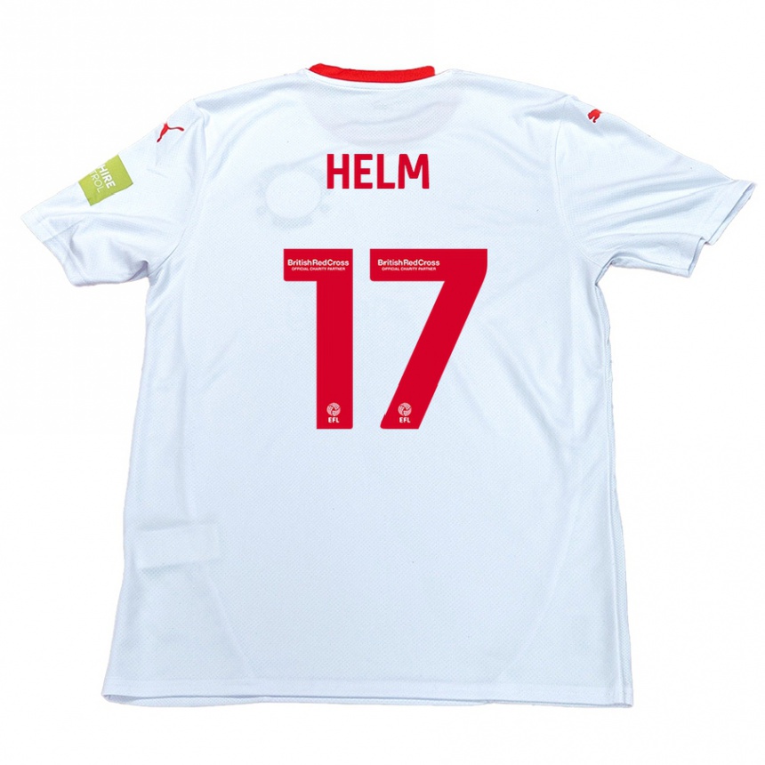 Hombre Fútbol Camiseta Mark Helm #17 Blanco 2ª Equipación 2024/25 Argentina