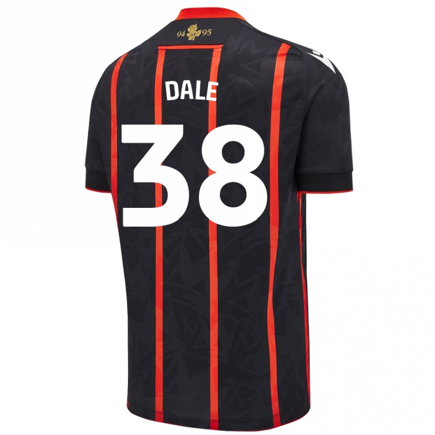 Hombre Fútbol Camiseta Natasha Dale #38 Negro Rojo 2ª Equipación 2024/25 Argentina