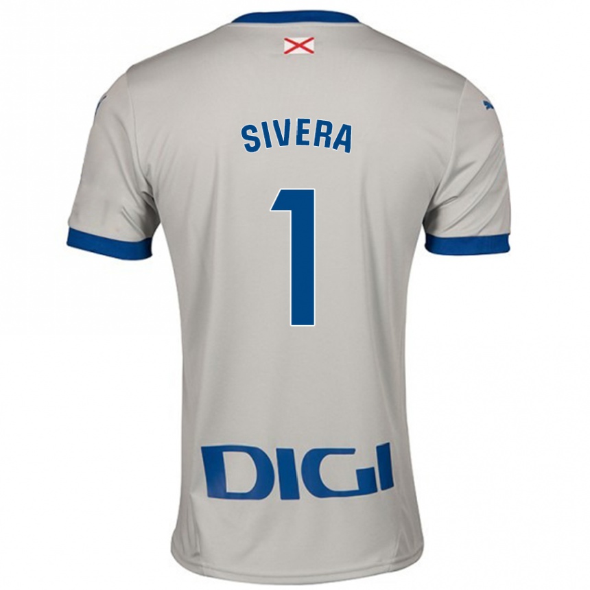 Hombre Fútbol Camiseta Antonio Sivera #1 Gris Claro 2ª Equipación 2024/25 Argentina