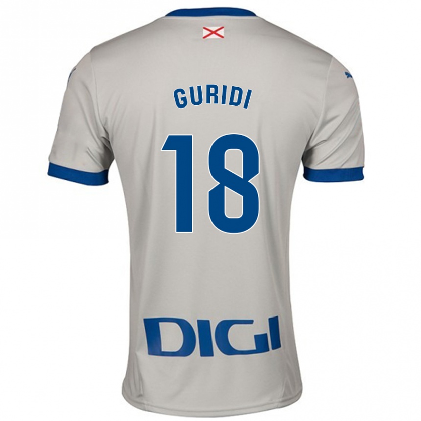 Hombre Fútbol Camiseta Jon Guridi #18 Gris Claro 2ª Equipación 2024/25 Argentina