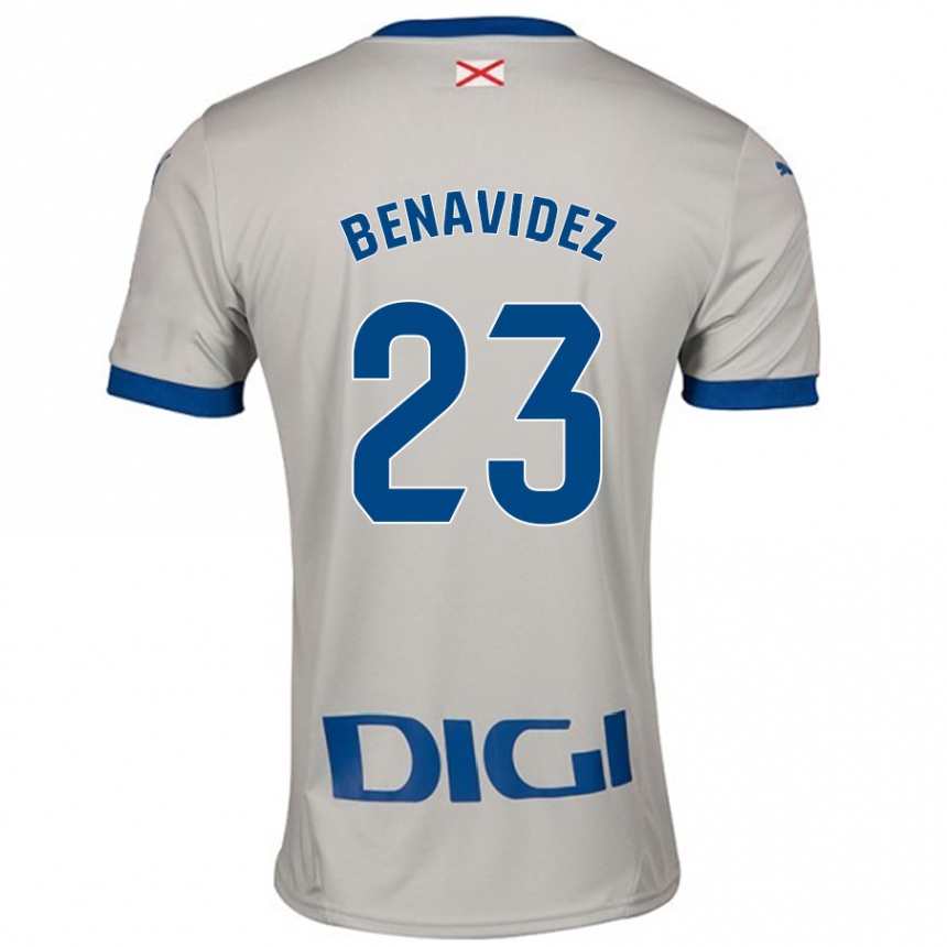 Hombre Fútbol Camiseta Carlos Benavidez #23 Gris Claro 2ª Equipación 2024/25 Argentina