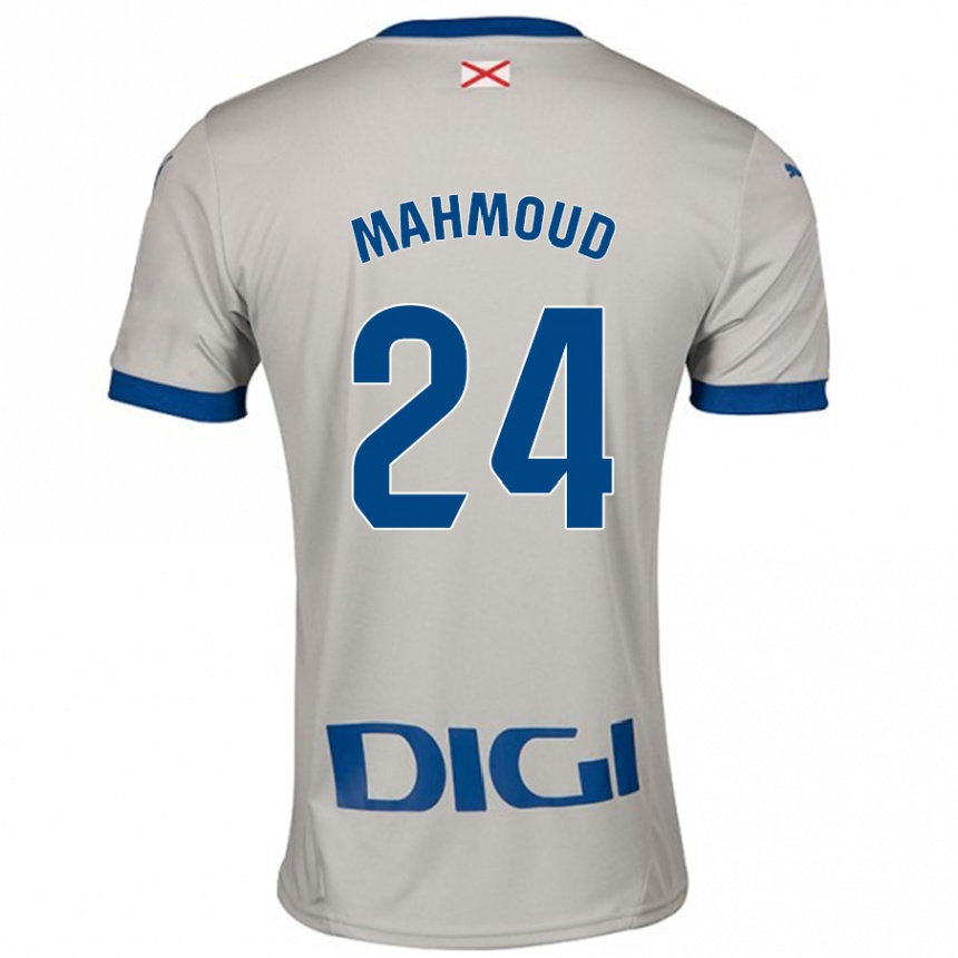 Hombre Fútbol Camiseta Abdallahi Mahmoud #24 Gris Claro 2ª Equipación 2024/25 Argentina