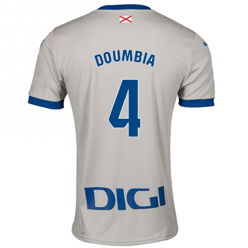 Hombre Fútbol Camiseta Daouda Doumbia #4 Gris Claro 2ª Equipación 2024/25 Argentina