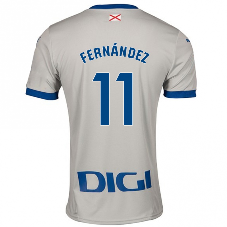 Hombre Fútbol Camiseta Imanol Fernández #11 Gris Claro 2ª Equipación 2024/25 Argentina