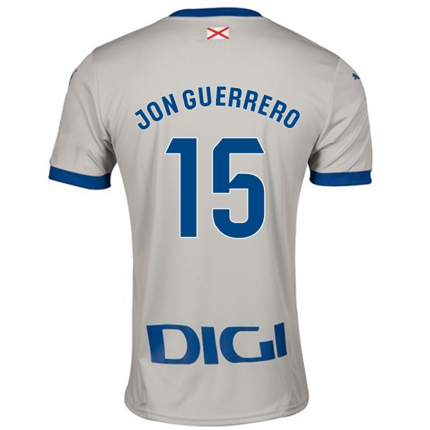 Hombre Fútbol Camiseta Julen Jon Guerrero #15 Gris Claro 2ª Equipación 2024/25 Argentina