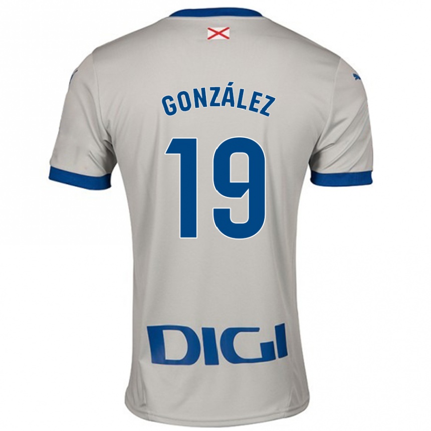 Hombre Fútbol Camiseta Aimar González #19 Gris Claro 2ª Equipación 2024/25 Argentina