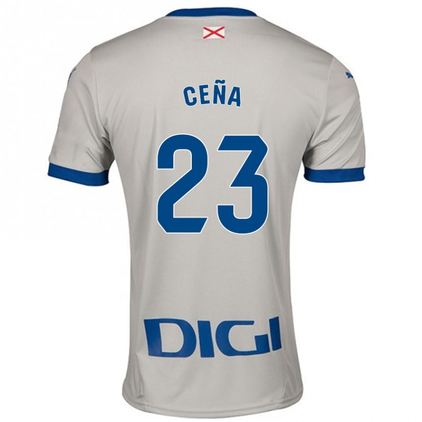 Hombre Fútbol Camiseta Marcos Ceña #23 Gris Claro 2ª Equipación 2024/25 Argentina