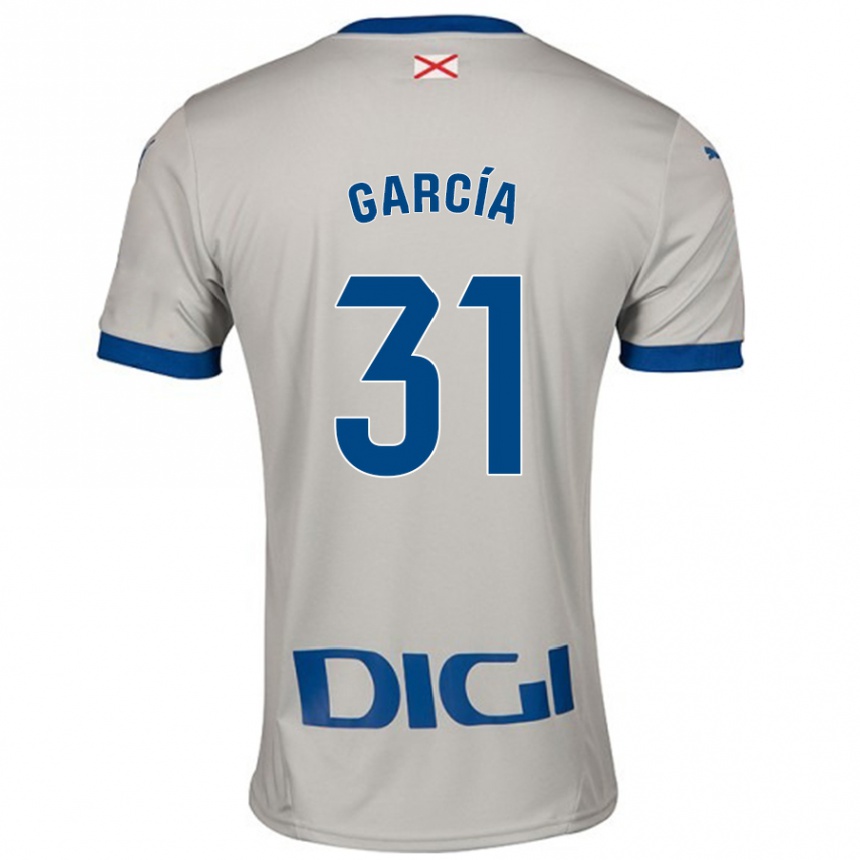 Hombre Fútbol Camiseta Gaizka García #31 Gris Claro 2ª Equipación 2024/25 Argentina