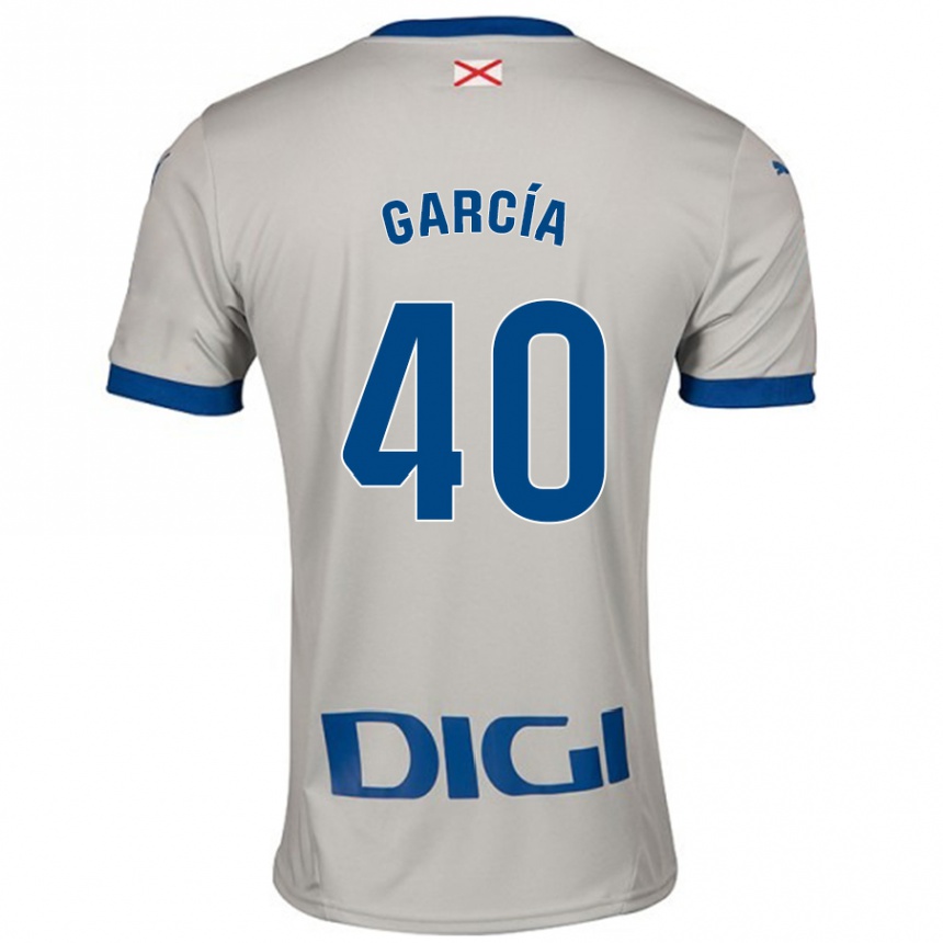 Hombre Fútbol Camiseta Álvaro García #40 Gris Claro 2ª Equipación 2024/25 Argentina