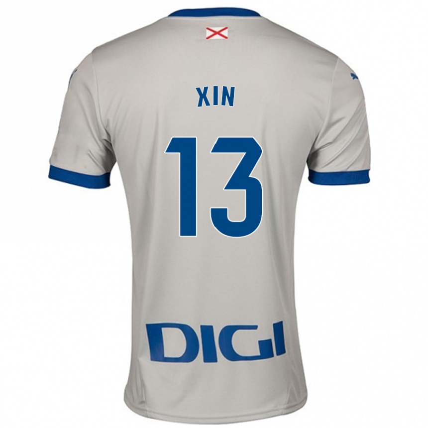 Hombre Fútbol Camiseta Jana Xin #13 Gris Claro 2ª Equipación 2024/25 Argentina