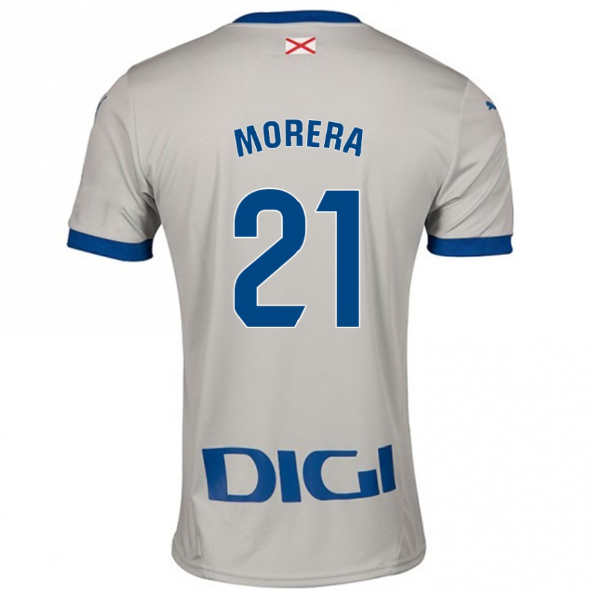 Hombre Fútbol Camiseta Carla Morera #21 Gris Claro 2ª Equipación 2024/25 Argentina