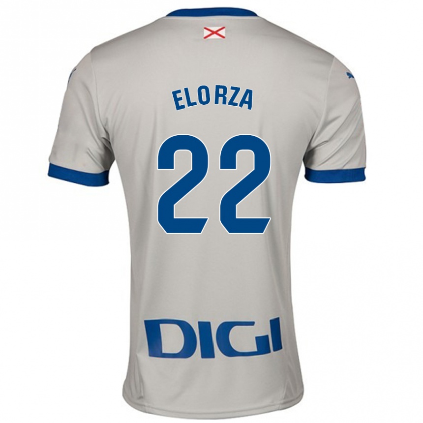 Hombre Fútbol Camiseta Sheila Elorza #22 Gris Claro 2ª Equipación 2024/25 Argentina