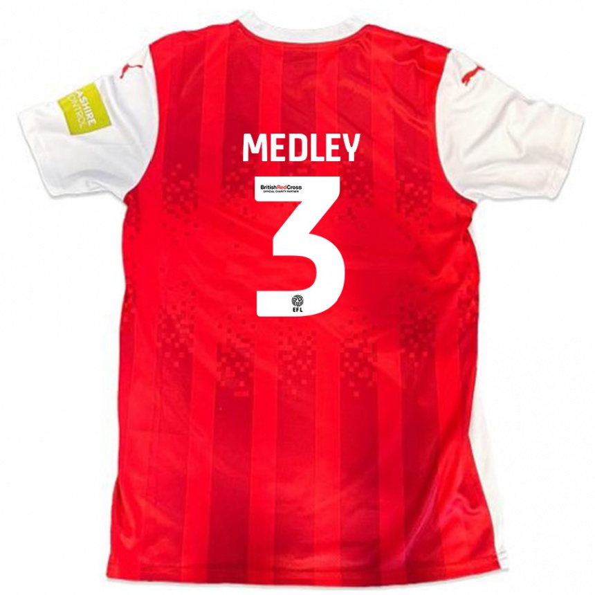 Mujer Fútbol Camiseta Zech Medley #3 Rojo Blanco 1ª Equipación 2024/25 Argentina