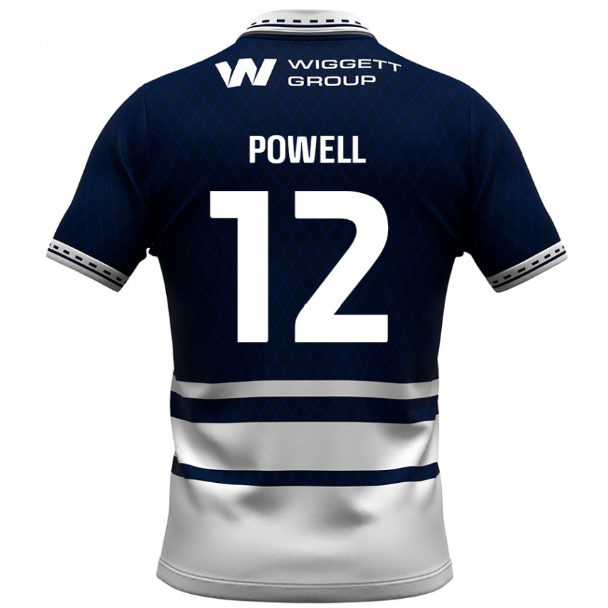 Mujer Fútbol Camiseta Beth Powell #12 Azul Marino Blanco 1ª Equipación 2024/25 Argentina