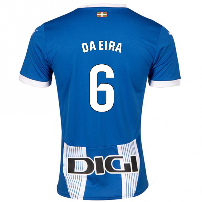 Mujer Fútbol Camiseta Stefanie Da Eira #6 Azul 1ª Equipación 2024/25 Argentina