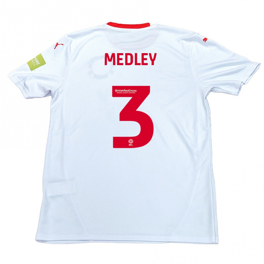 Mujer Fútbol Camiseta Zech Medley #3 Blanco 2ª Equipación 2024/25 Argentina