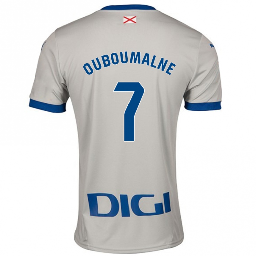 Mujer Fútbol Camiseta Ibra Ouboumalne #7 Gris Claro 2ª Equipación 2024/25 Argentina