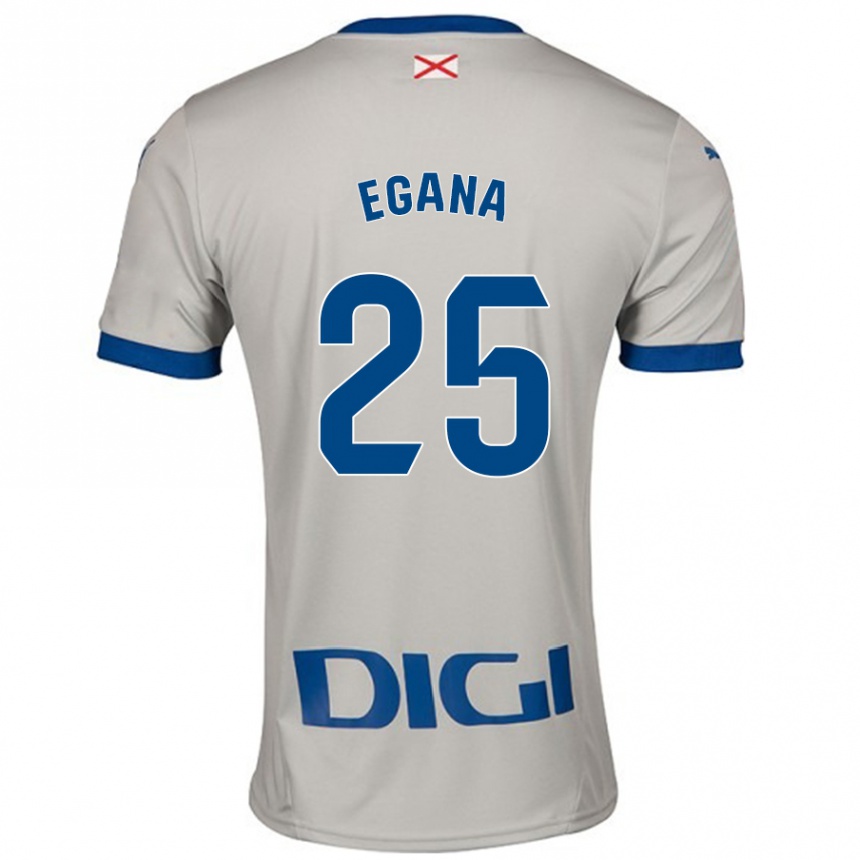 Mujer Fútbol Camiseta Eider Egaña #25 Gris Claro 2ª Equipación 2024/25 Argentina