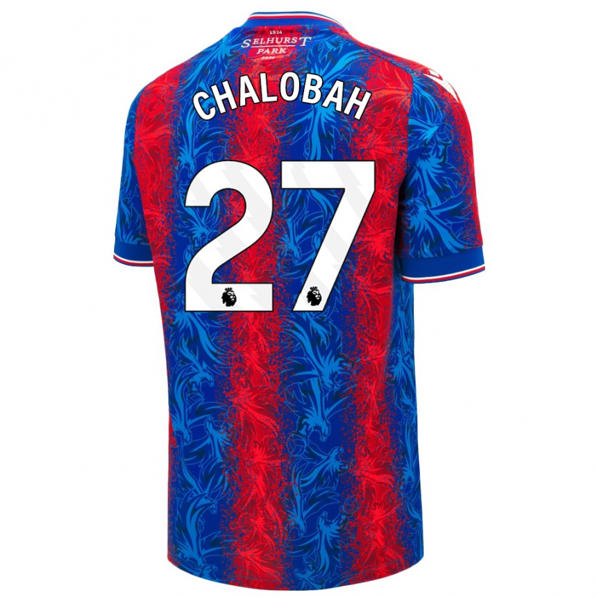 Niño Fútbol Camiseta Trevoh Chalobah #27 Rayas Rojas Y Azules 1ª Equipación 2024/25 Argentina