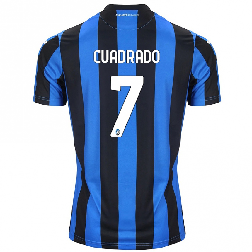 Niño Fútbol Camiseta Juan Cuadrado #7 Azul Negro 1ª Equipación 2024/25 Argentina