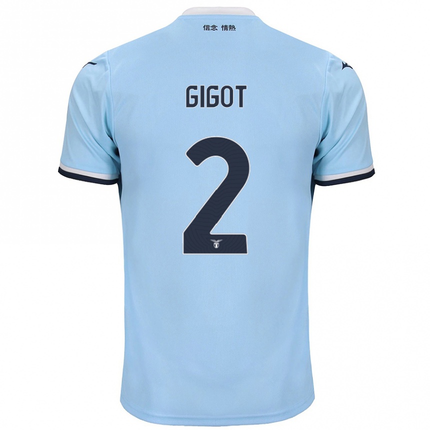 Niño Fútbol Camiseta Samuel Gigot #2 Azul 1ª Equipación 2024/25 Argentina