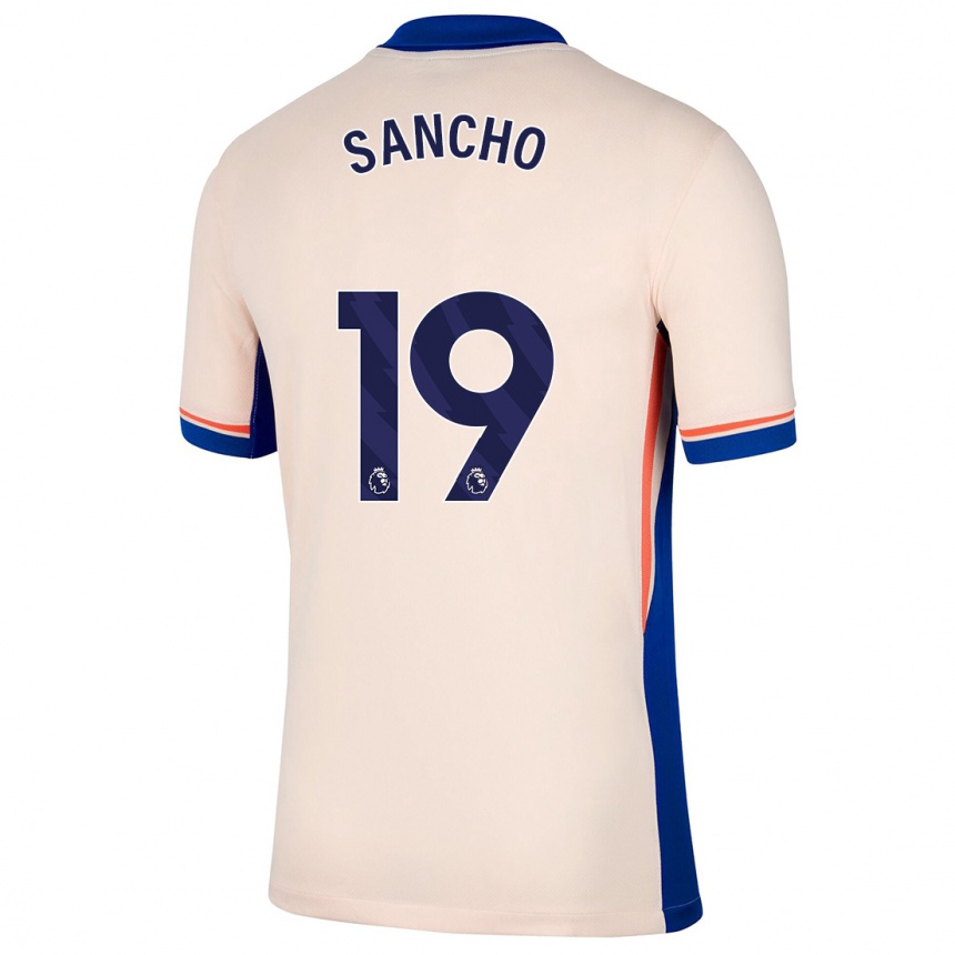 Niño Fútbol Camiseta Jadon Sancho #19 Beige Claro 2ª Equipación 2024/25 Argentina