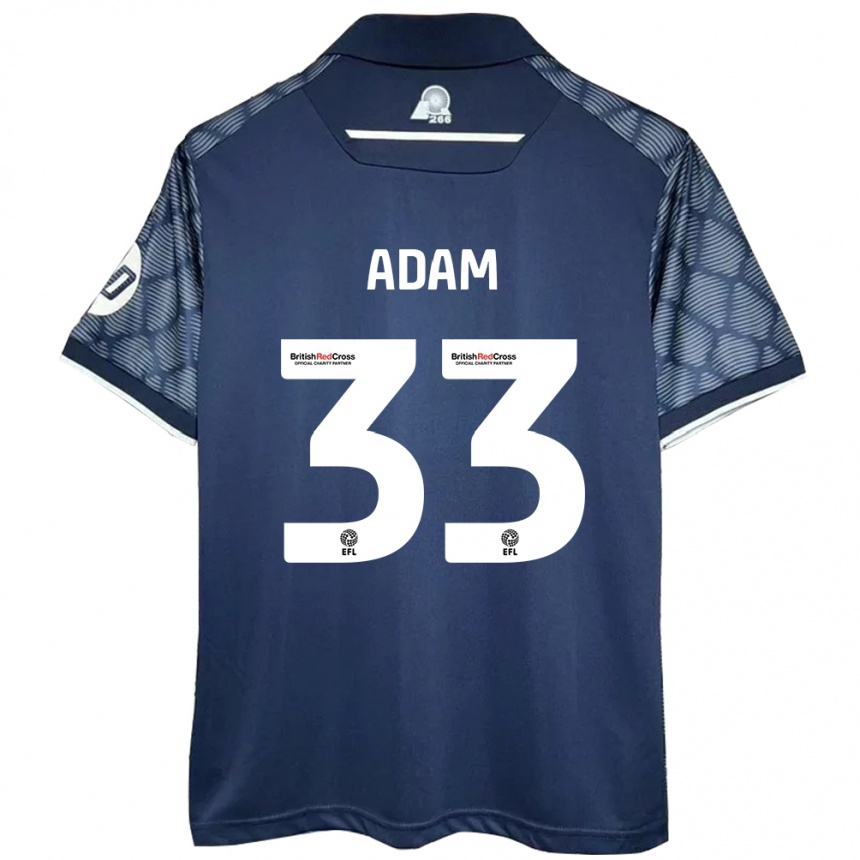 Niño Fútbol Camiseta Josh Adam #33 Negro 2ª Equipación 2024/25 Argentina