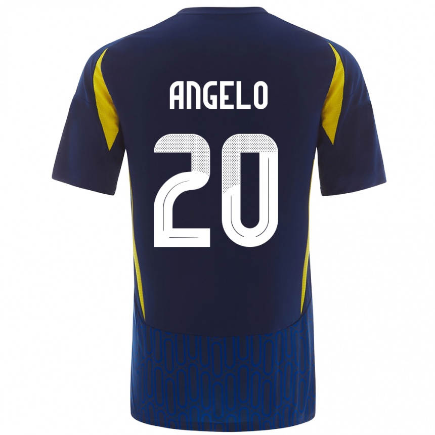 Niño Fútbol Camiseta Ângelo #20 Azul Amarillo 2ª Equipación 2024/25 Argentina