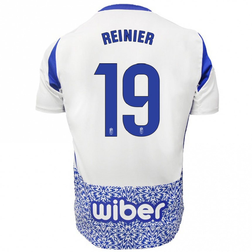 Niño Fútbol Camiseta Reinier #19 Blanco Azul 2ª Equipación 2024/25 Argentina