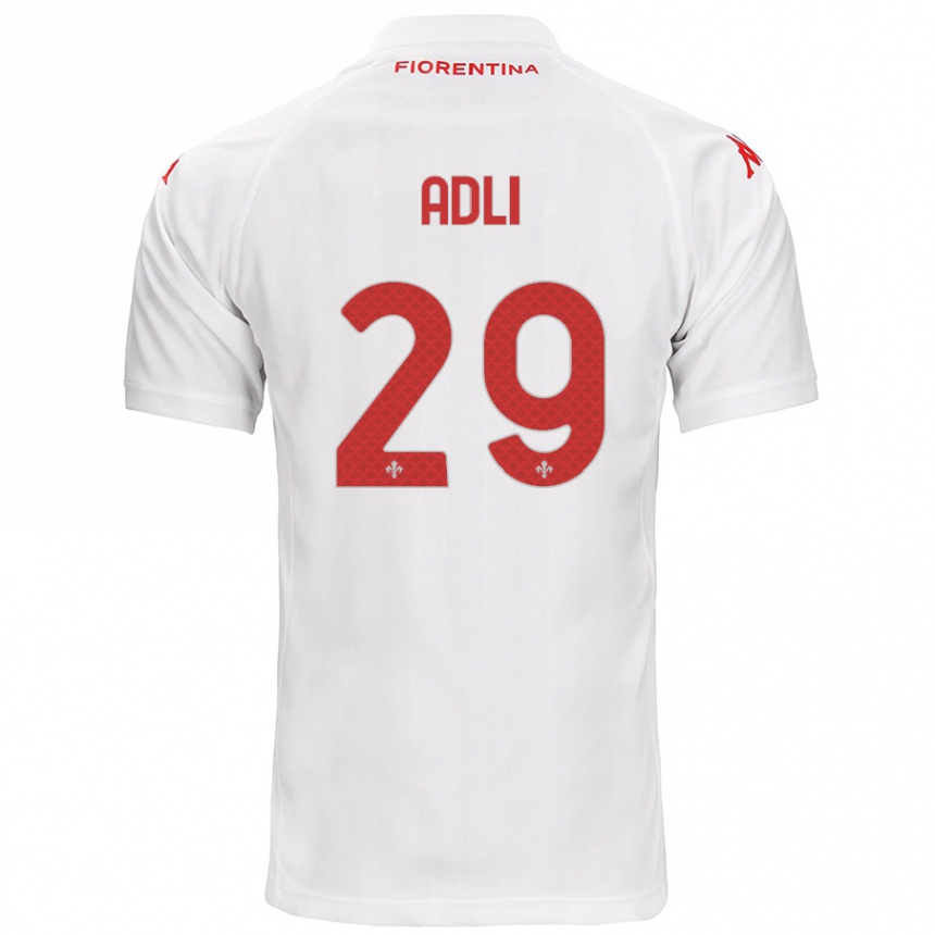 Niño Fútbol Camiseta Yacine Adli #29 Blanco 2ª Equipación 2024/25 Argentina