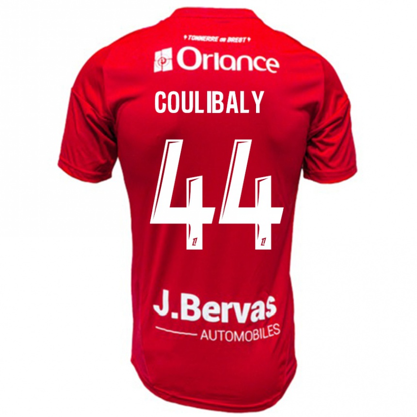 Niño Fútbol Camiseta Soumaila Coulibaly #44 Rojo Blanco 1ª Equipación 2024/25 Argentina