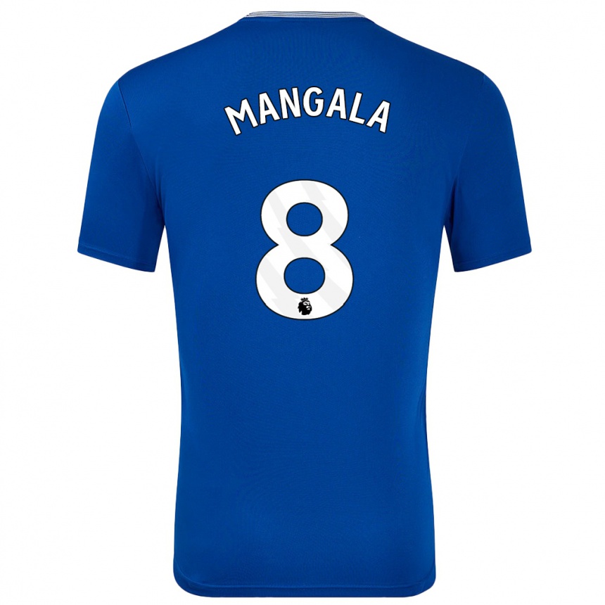 Niño Fútbol Camiseta Orel Mangala #8 Azul Con 1ª Equipación 2024/25 Argentina