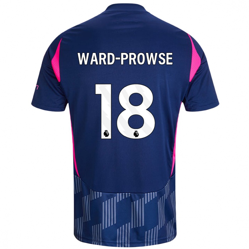 Niño Fútbol Camiseta James Ward-Prowse #18 Azul Real Rosa 2ª Equipación 2024/25 Argentina