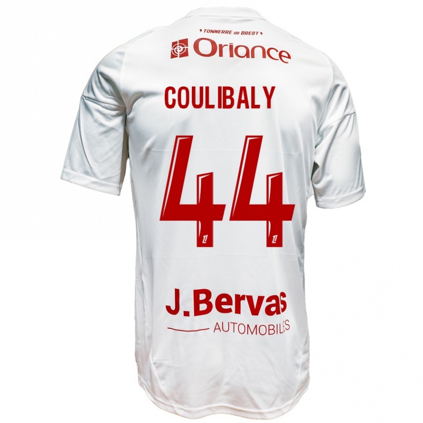 Niño Fútbol Camiseta Soumaila Coulibaly #44 Blanco Rojo 2ª Equipación 2024/25 Argentina