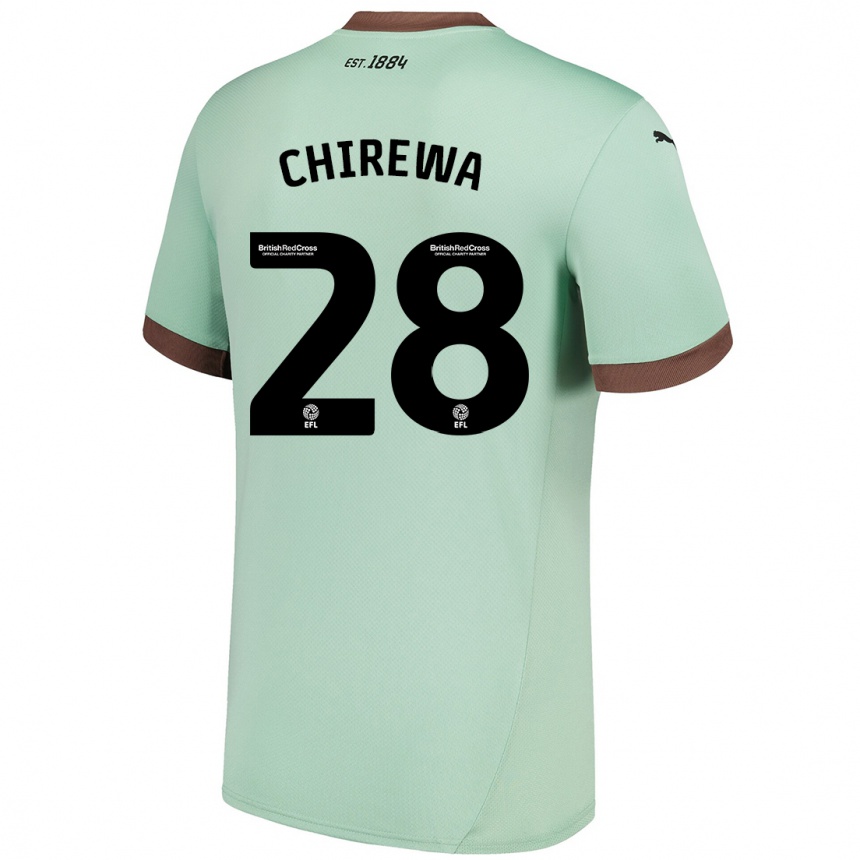 Niño Fútbol Camiseta Tawanda Chirewa #28 Verde Pálido 2ª Equipación 2024/25 Argentina