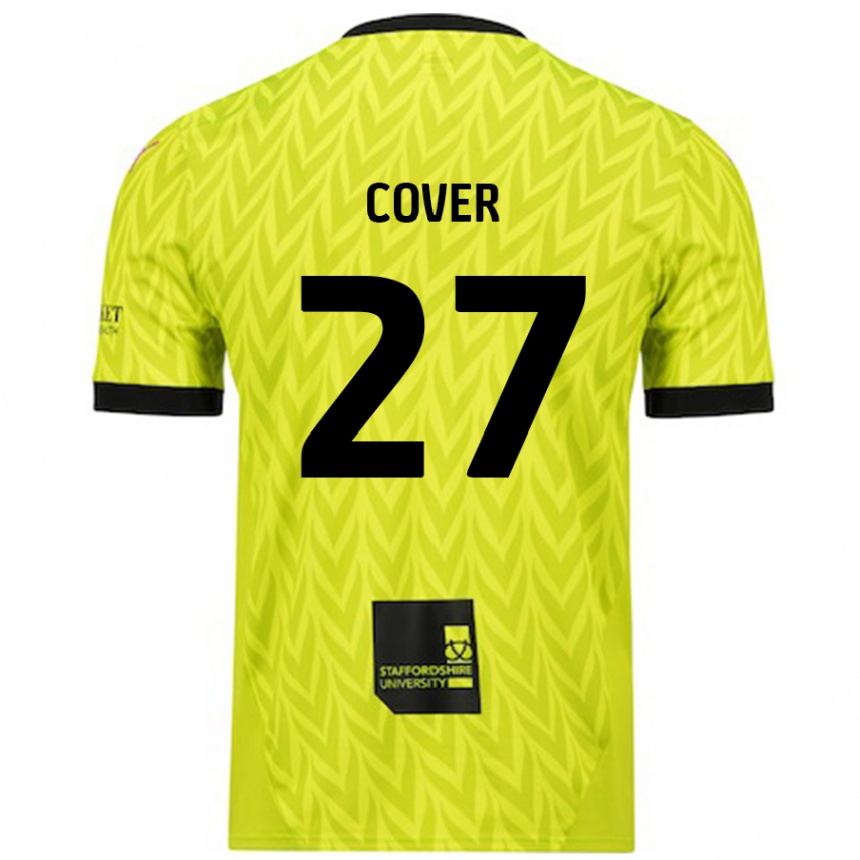 Niño Fútbol Camiseta Brandon Cover #27 Verde Fluorescente 2ª Equipación 2024/25 Argentina