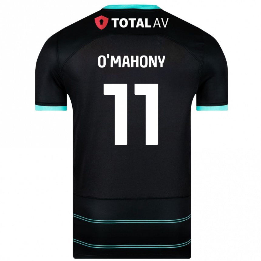 Niño Fútbol Camiseta Mark O'mahony #11 Negro 2ª Equipación 2024/25 Argentina