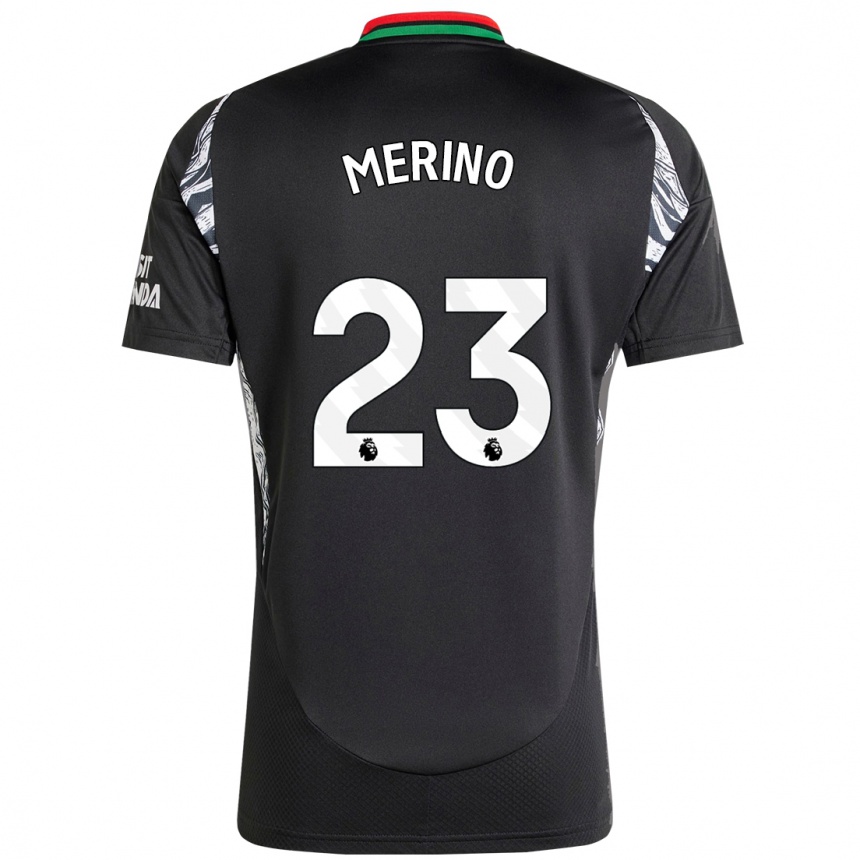 Niño Fútbol Camiseta Mikel Merino #23 Negro 2ª Equipación 2024/25 Argentina