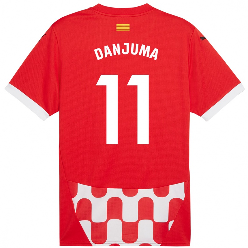 Niño Fútbol Camiseta Arnaut Danjuma #11 Rojo Blanco 1ª Equipación 2024/25 Argentina