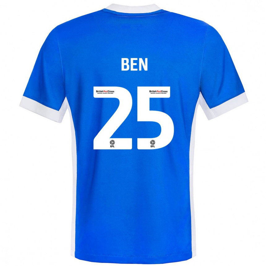 Niño Fútbol Camiseta Ben Davies #25 Azul Blanco 1ª Equipación 2024/25 Argentina